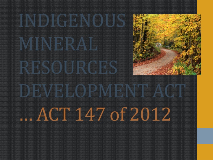 indigenous mineral resources development