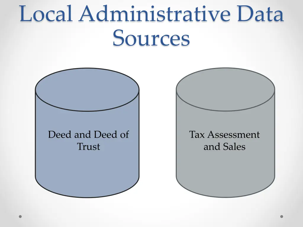 local administrative data sources