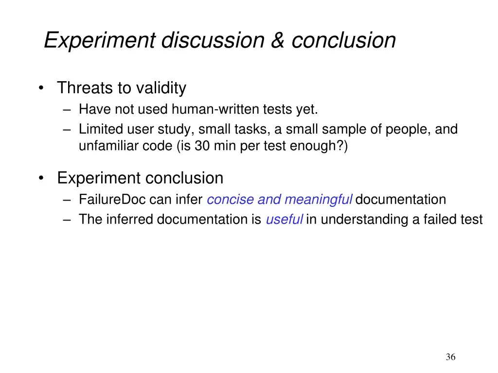 experiment discussion conclusion
