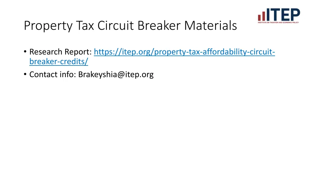 property tax circuit breaker materials