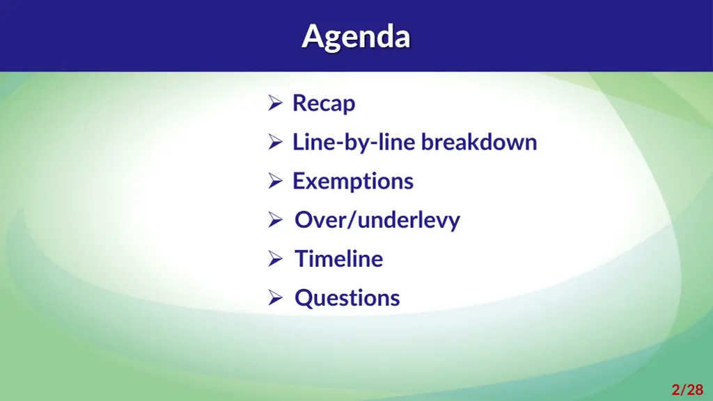 agenda