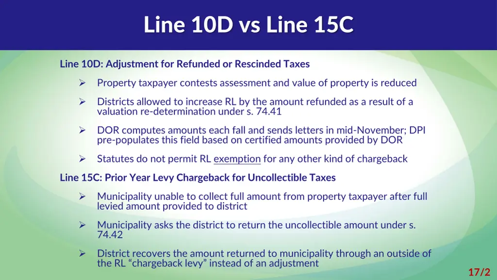line 10d vs line 15c