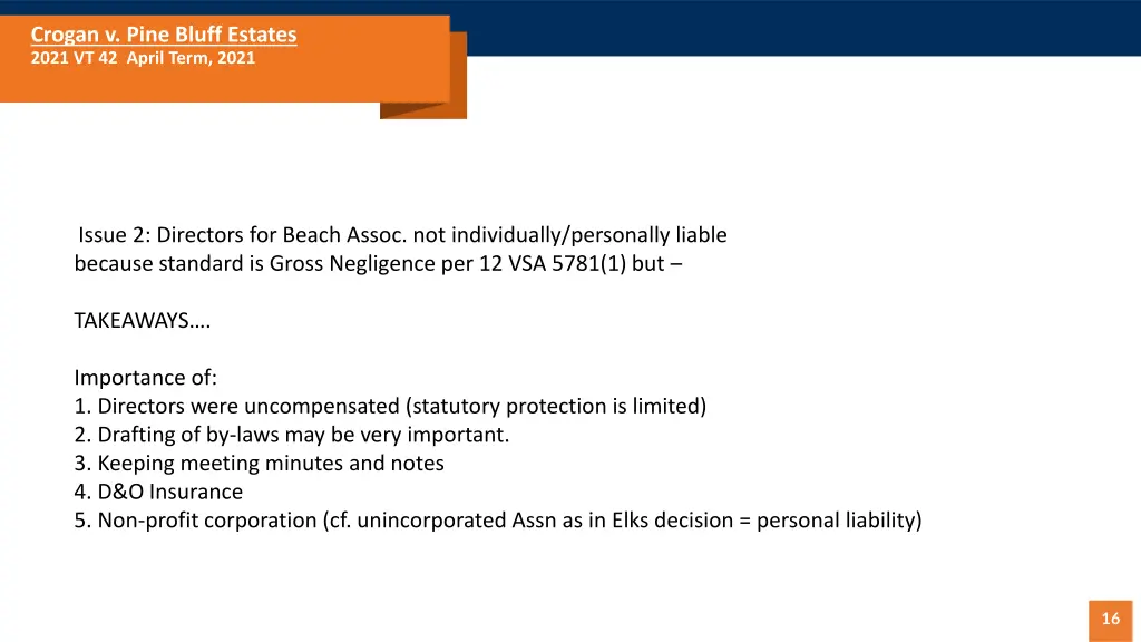 crogan v pine bluff estates 2021 vt 42 april term 2