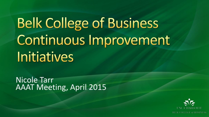 belk college of business continuous improvement