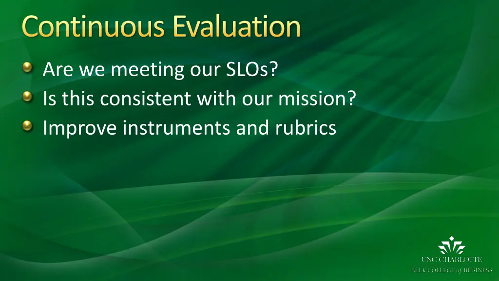 continuous evaluation
