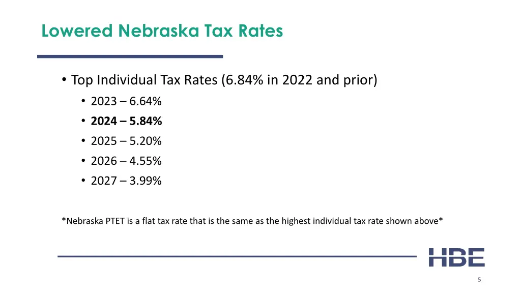 lowered nebraska tax rates