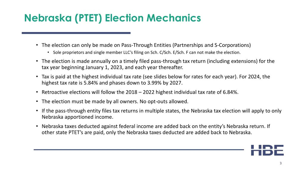nebraska ptet election mechanics