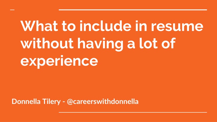 what to include in resume without having