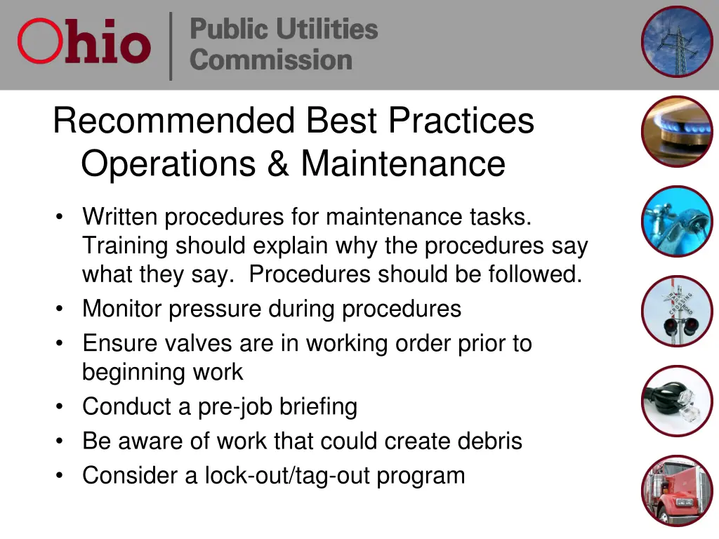 recommended best practices operations maintenance 1