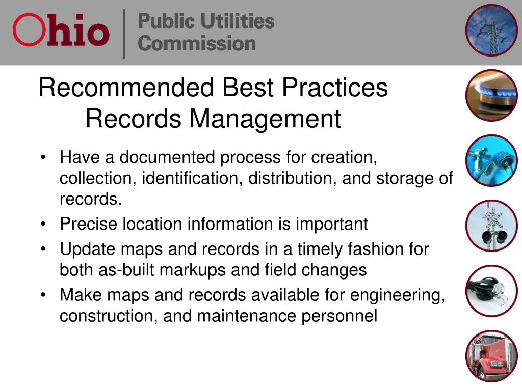 recommended best practices records management