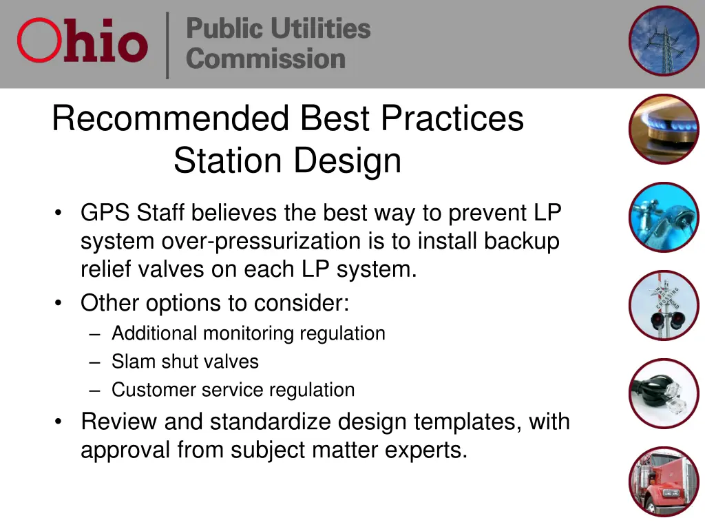 recommended best practices station design