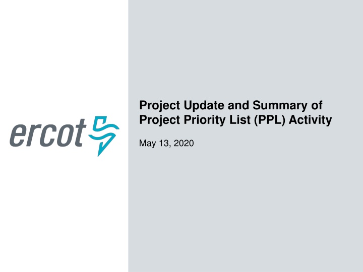 project update and summary of project priority