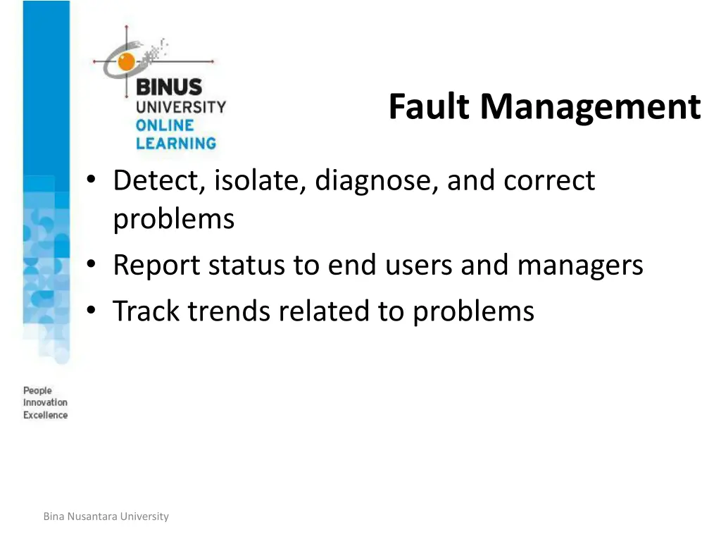 fault management