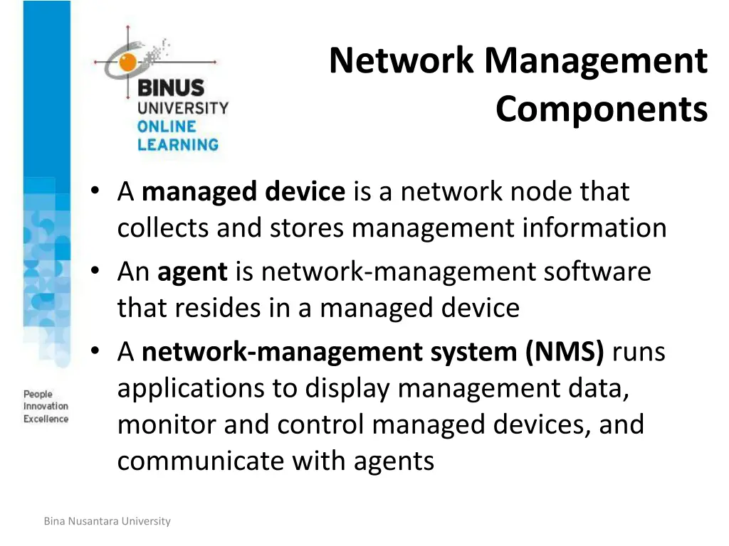 network management components