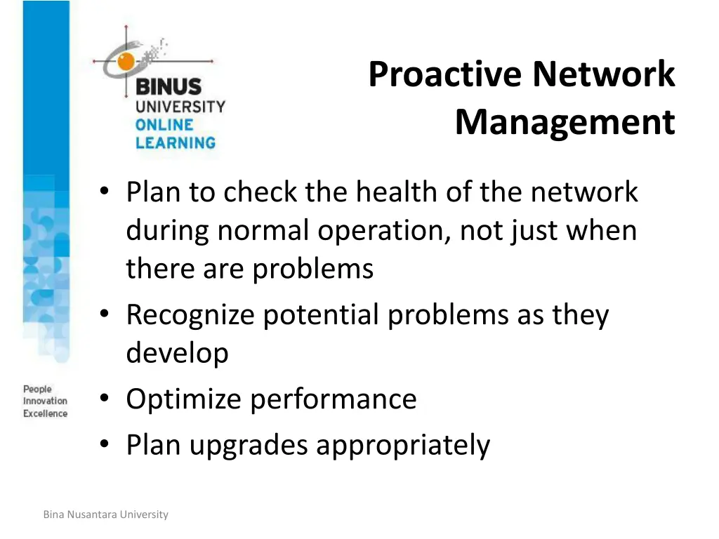 proactive network management