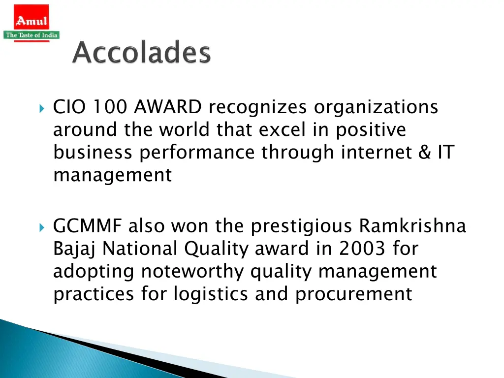 cio 100 award recognizes organizations around