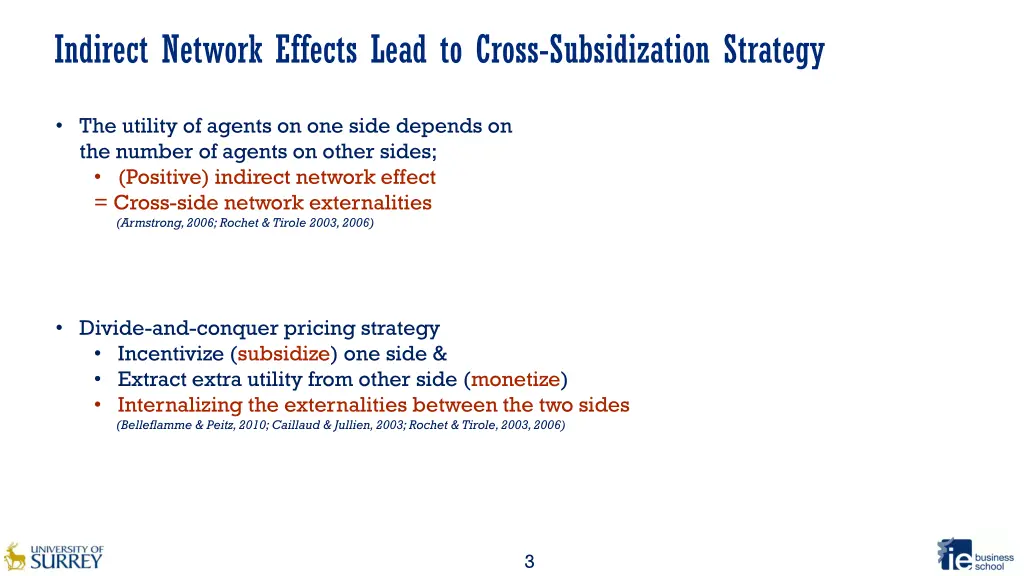 indirect network effects lead to cross