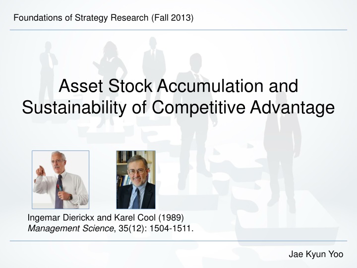 foundations of strategy research fall 2013