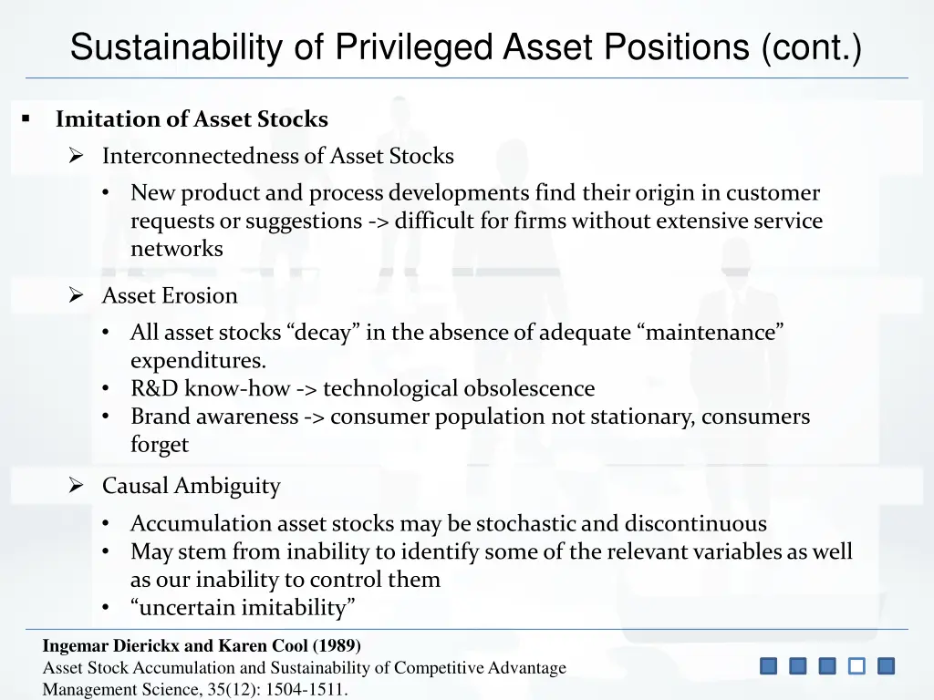 sustainability of privileged asset positions cont