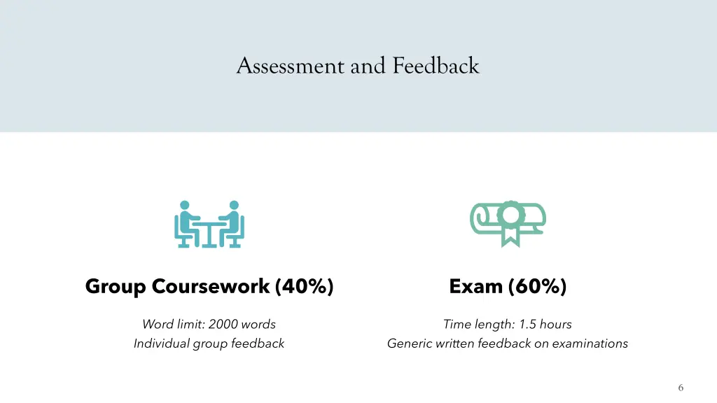 assessment and feedback