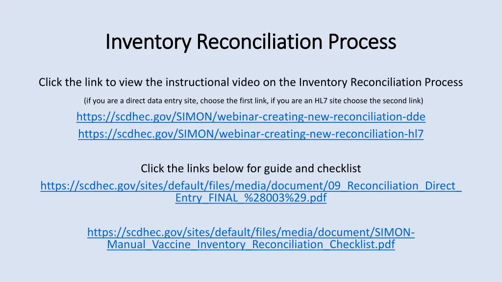 inventory reconciliation process inventory