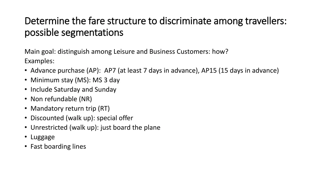 determine determine the fare possible possible