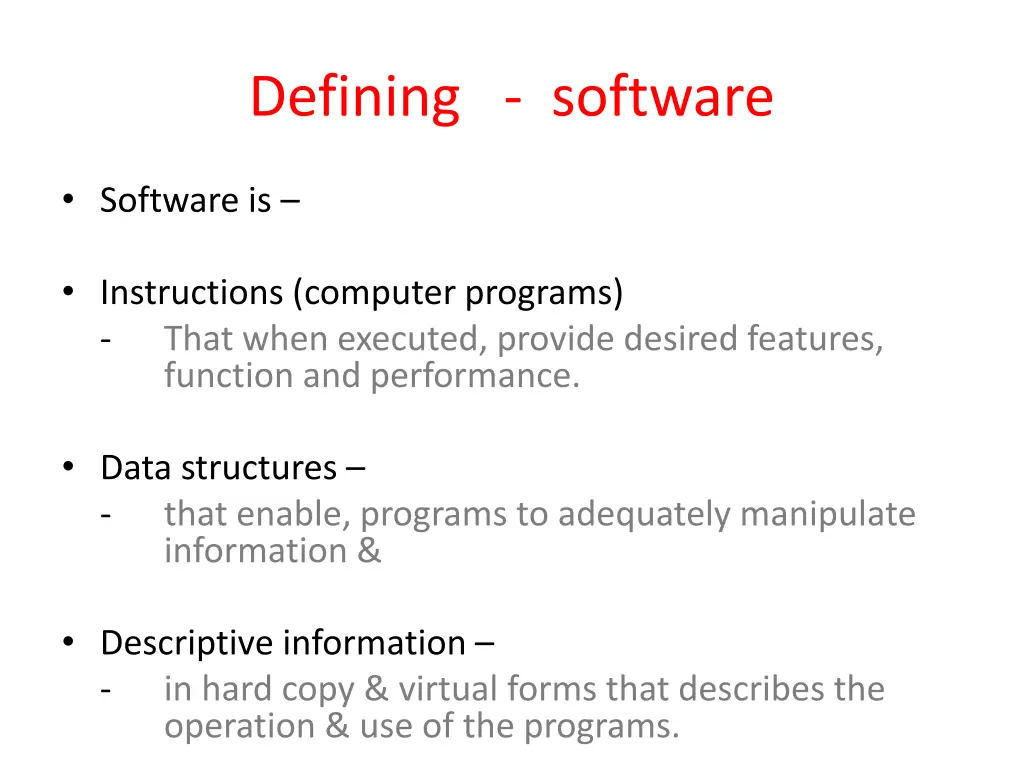 defining software