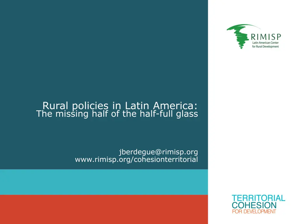 rural policies in latin america the missing half
