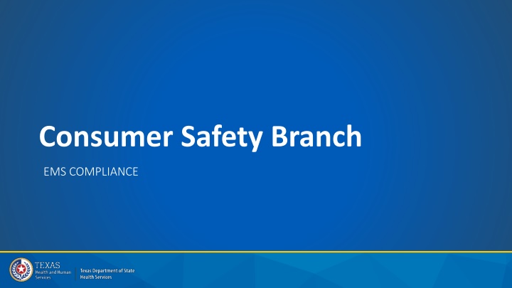 consumer safety branch