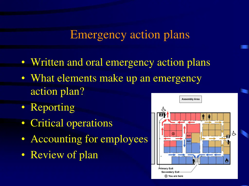 emergency action plans