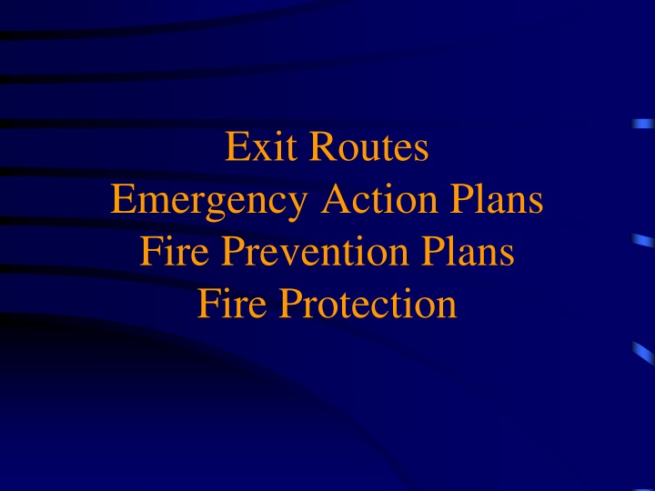 exit routes