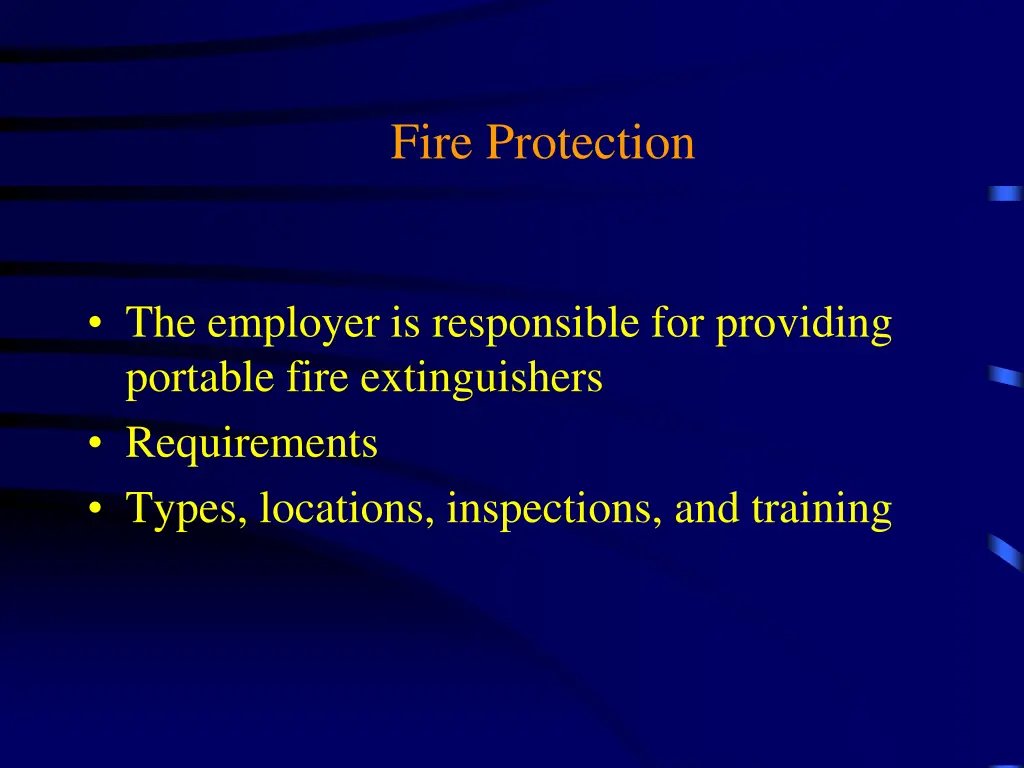 fire protection