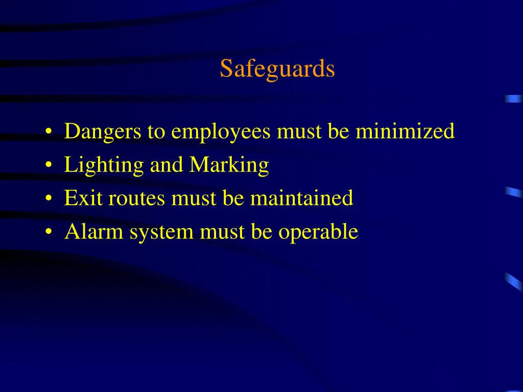 safeguards