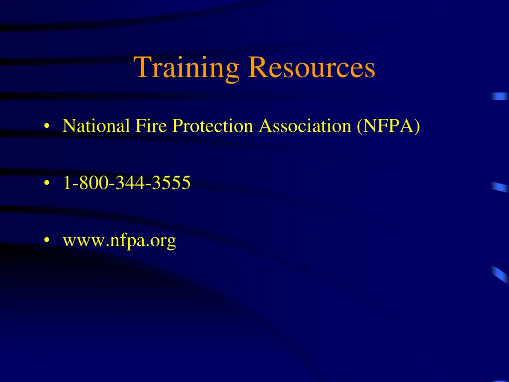 training resources