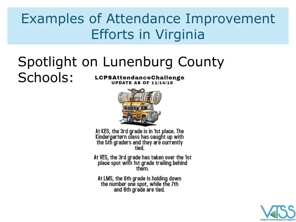 examples of attendance improvement efforts