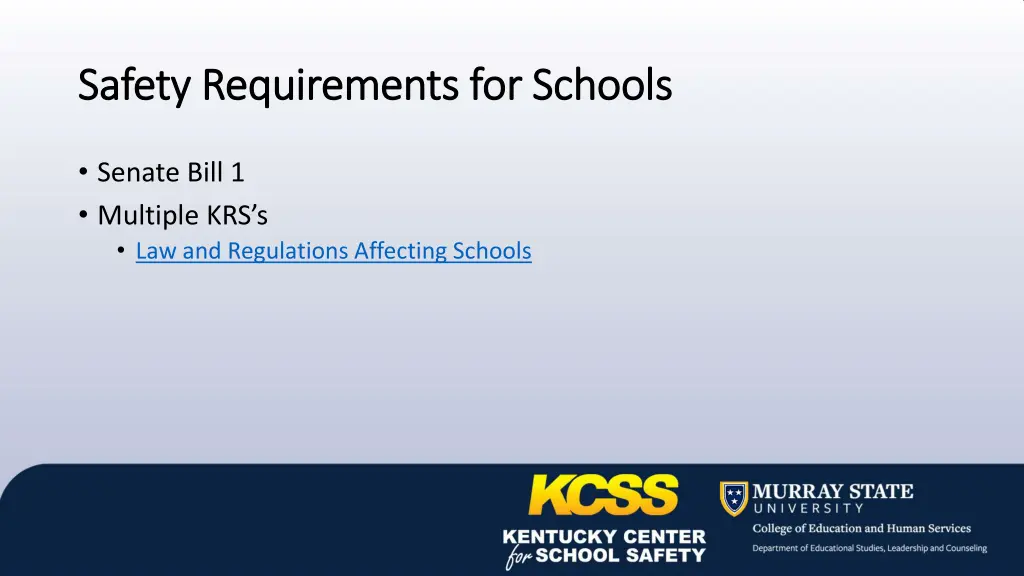 safety requirements for schools safety