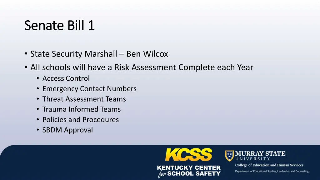 senate bill 1 senate bill 1