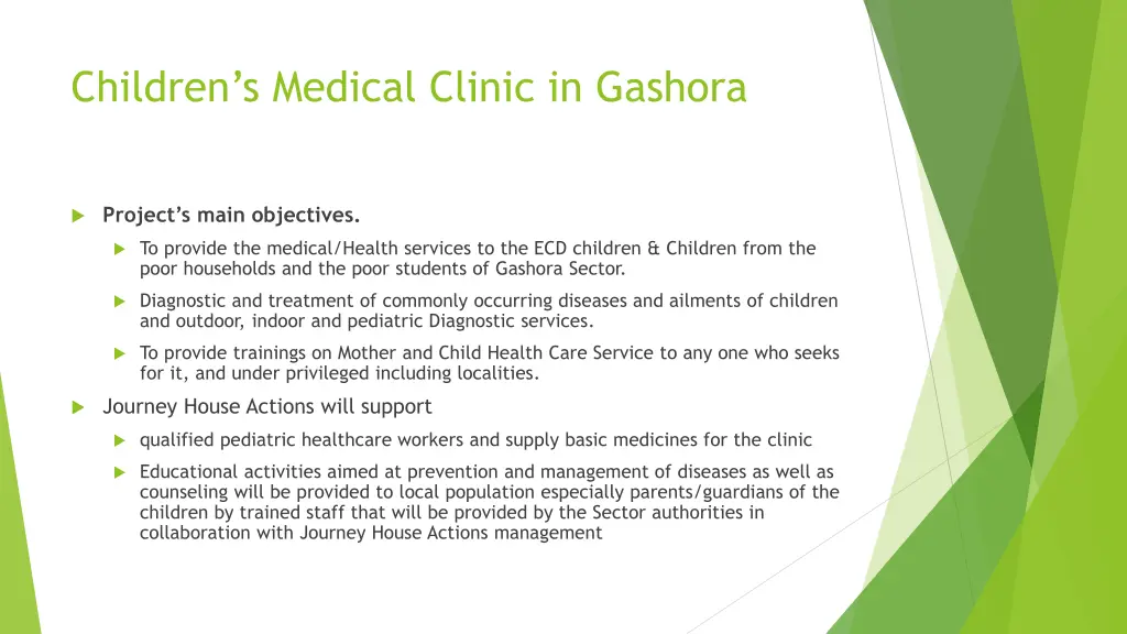 children s medical clinic in gashora