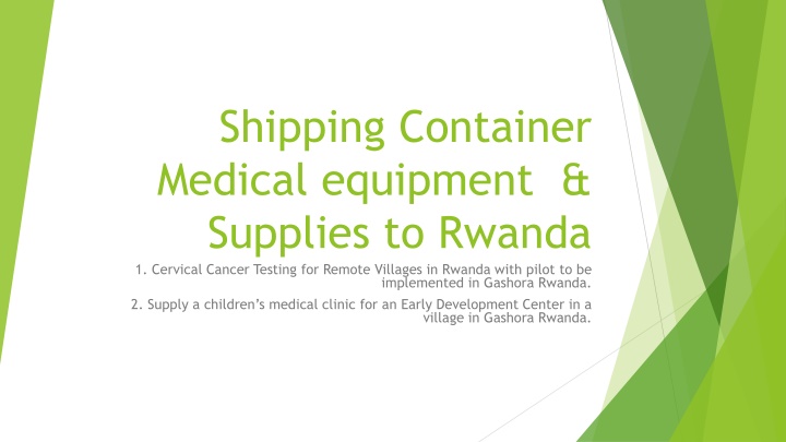 shipping container medical equipment supplies