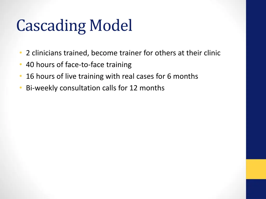 cascading model