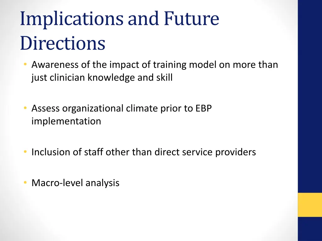 implications and future directions awareness