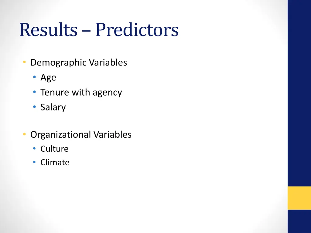 results predictors