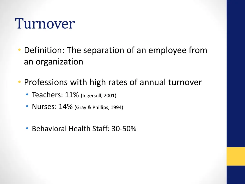 turnover