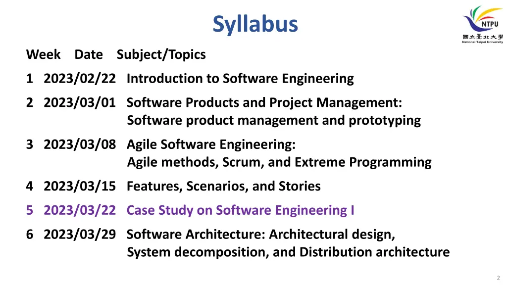 syllabus