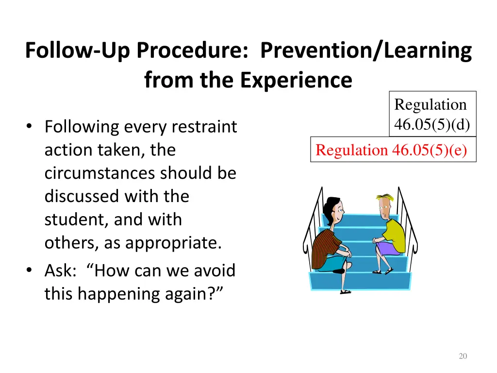 follow up procedure prevention learning from