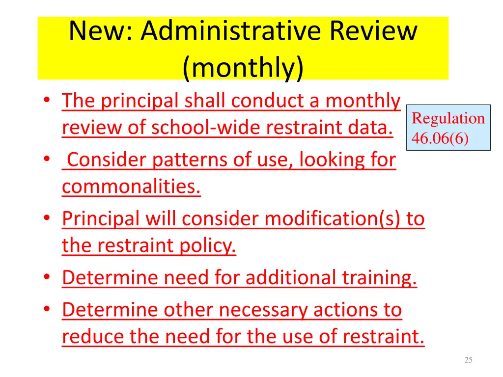 new administrative review monthly the principal