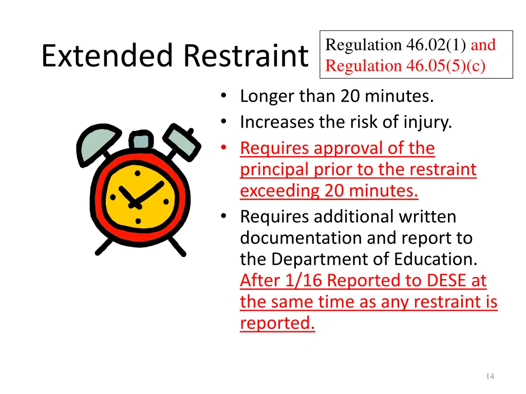 regulation 46 02 1 and regulation 46 05 5 c