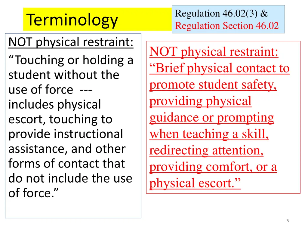 regulation 46 02 3 regulation section 46 02
