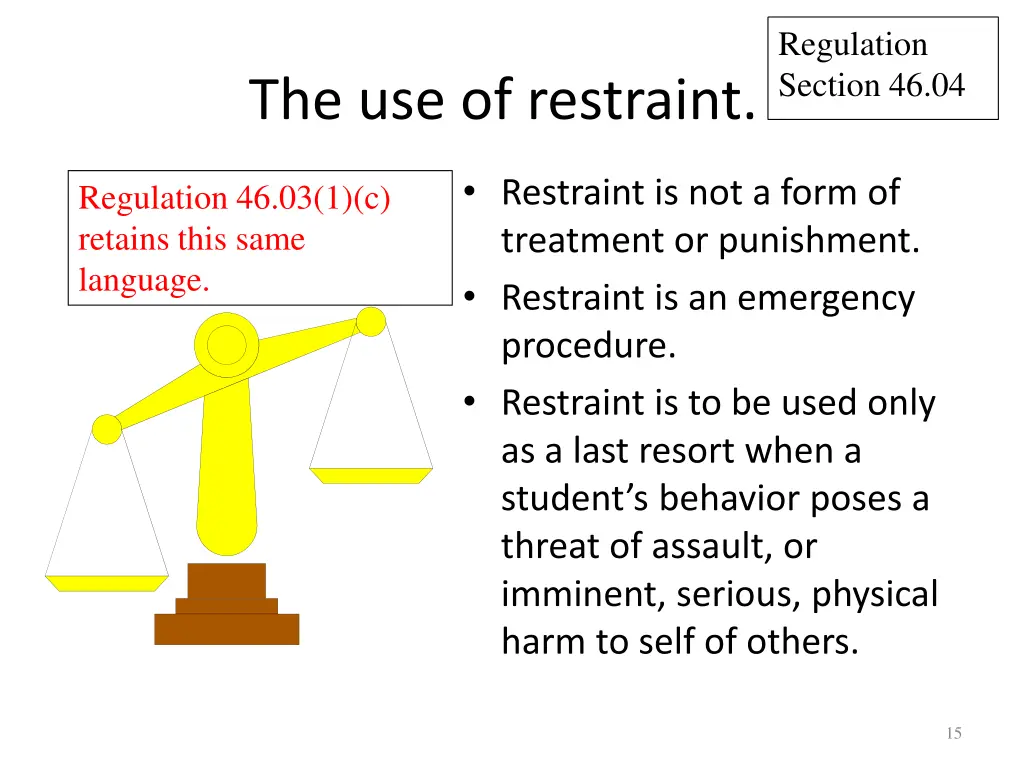 regulation section 46 04