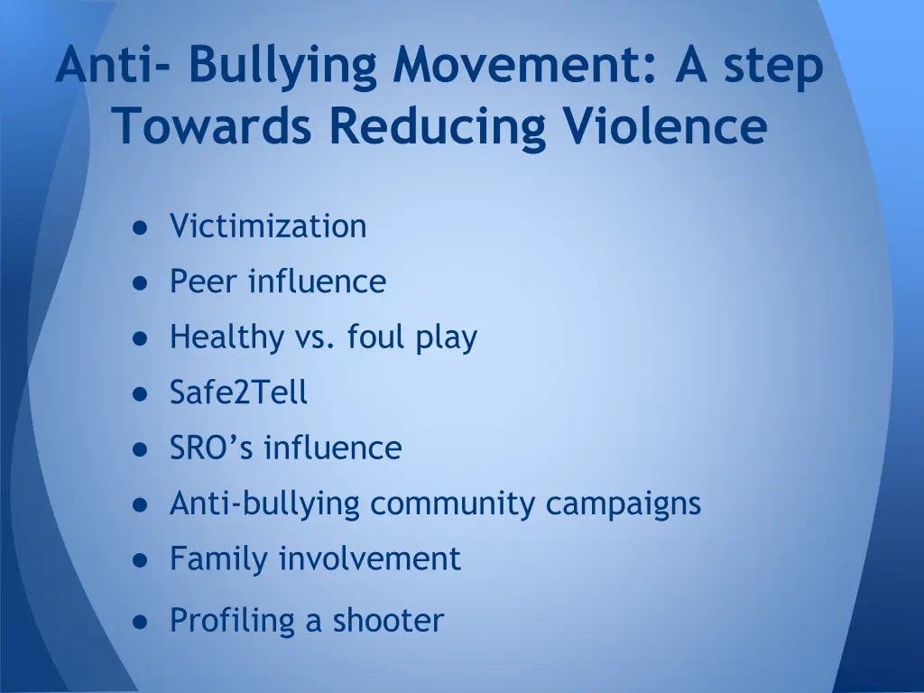 anti bullying movement a step towards reducing